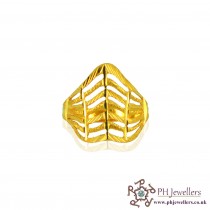 22ct 916 Hallmark Yellow Gold Size O1/2,P,Q Ring FR5