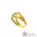 22ct 916 Yellow Gold Hallmark  Ring CZ Size O SR147